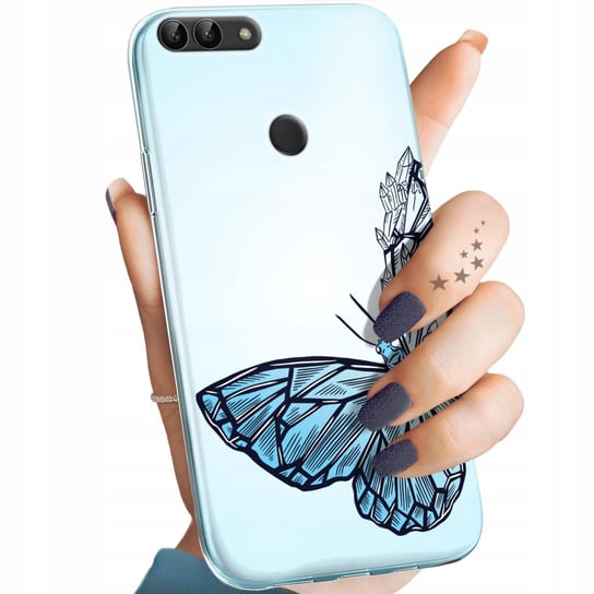 Etui Do Huawei P Smart Wzory Motyle Butterfly Barwne Obudowa Pokrowiec Case Huawei