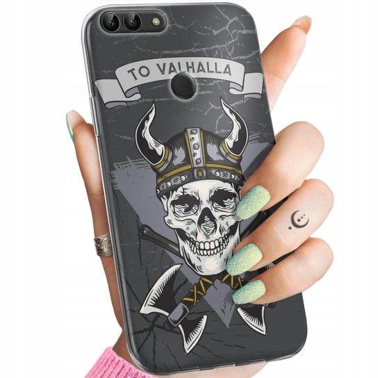 ETUI DO HUAWEI P SMART WZORY WIKINGOWIE VIKING RUNY ODYN OBUDOWA POKROWIEC Huawei