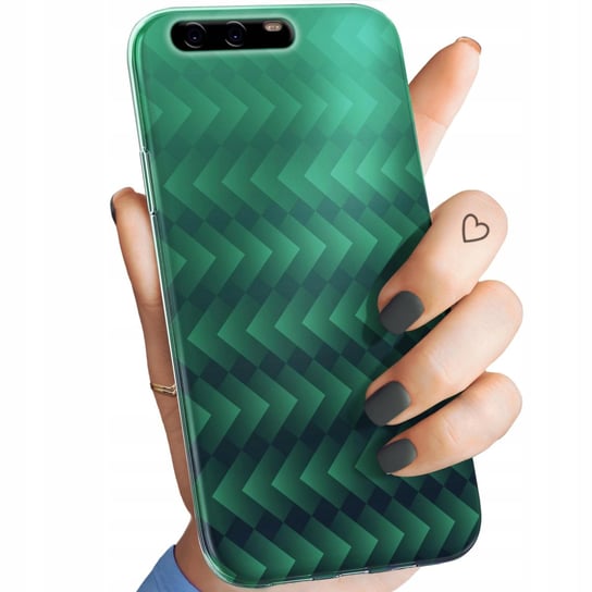 Etui Do Huawei P10 Wzory Zielone Grassy Green Obudowa Pokrowiec Case Huawei