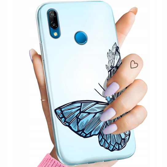 Etui Do Huawei P20 Lite Wzory Motyle Butterfly Barwne Obudowa Pokrowiec Huawei