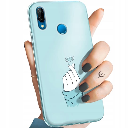 Etui Do Huawei P20 Lite Wzory Niebieskie Blue Blau Obudowa Pokrowiec Case Huawei