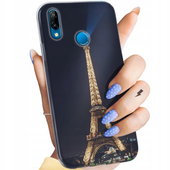 Etui Do Huawei P20 Lite Wzory Paryż Francja Eiffel Obudowa Pokrowiec Case Huawei