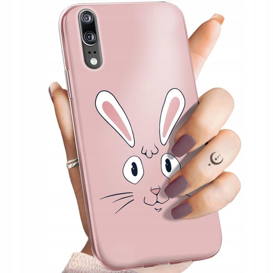 Etui Do Huawei P20 Pro Wzory Królik Zając Bunny Obudowa Pokrowiec Case Huawei