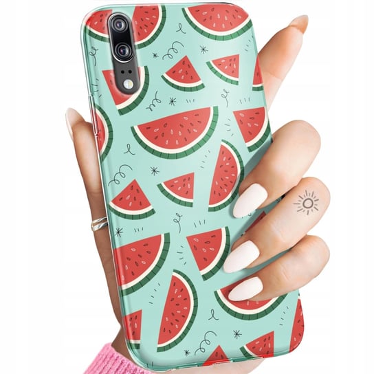 ETUI DO HUAWEI P20 PRO WZORY OWOCE ARBUZ ANANAS CYTRYNY OBUDOWA POKROWIEC Huawei