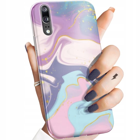 Etui Do Huawei P20 Pro Wzory Pastele Ilustracja Kolory Obudowa Pokrowiec Huawei