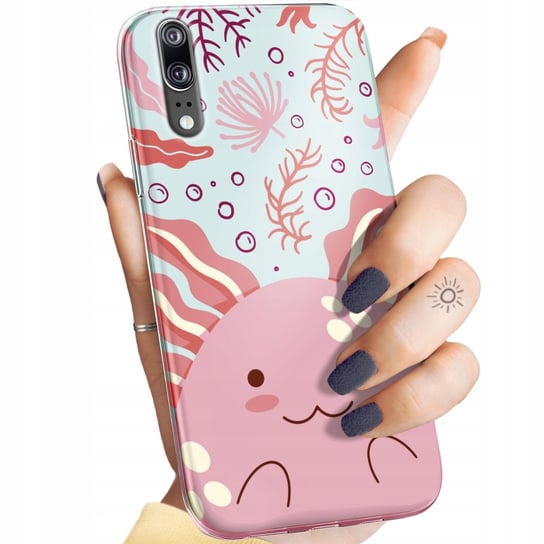 Etui Do Huawei P20 Wzory Axolotl Aksolotl Z Aksolotlem Obudowa Pokrowiec Huawei