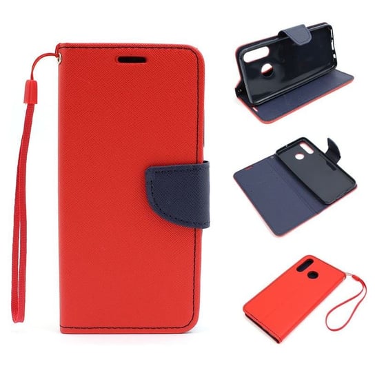 Etui Do Huawei P30 Lite Mar-L21 Fancy Diary Czerwone Case Pokrowiec GSM-HURT