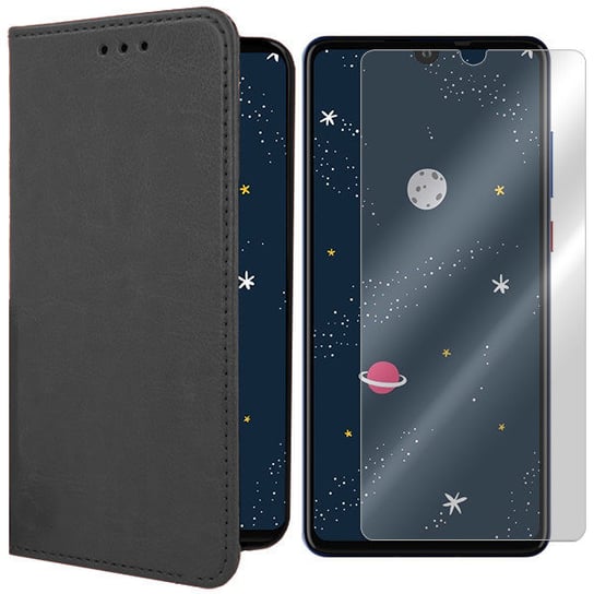 ETUI DO HUAWEI P30 LITE SKÓRA POKROWIEC + SZKŁO VegaCom