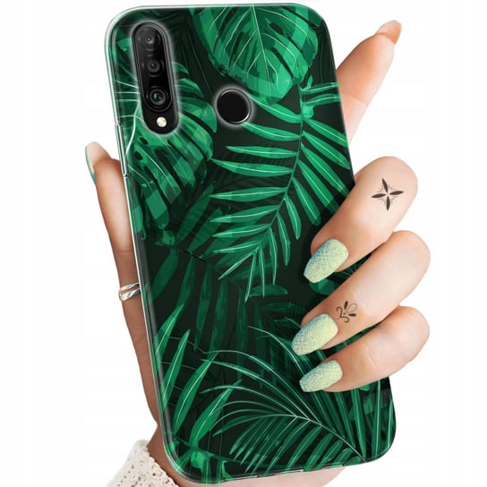 Etui Do Huawei P30 Lite Wzory Liście Liściaste Natura Obudowa Pokrowiec Huawei