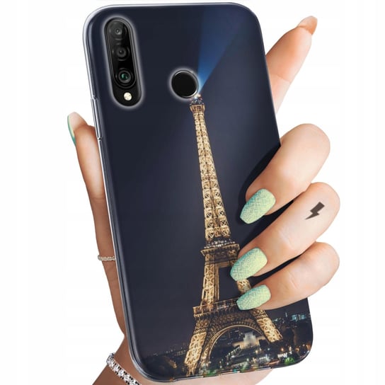 Etui Do Huawei P30 Lite Wzory Paryż Francja Eiffel Obudowa Pokrowiec Case Huawei