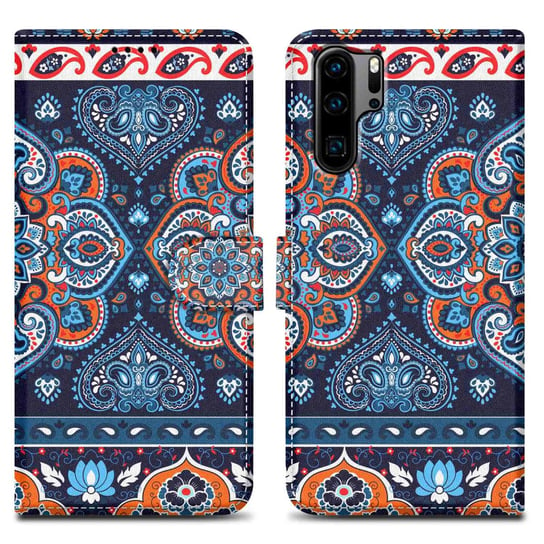 Etui Do Huawei P30 PRO Pokrowiec w Niebieska Mandala No. 1 Etui Case Cover Obudowa Ochronny Cadorabo Cadorabo