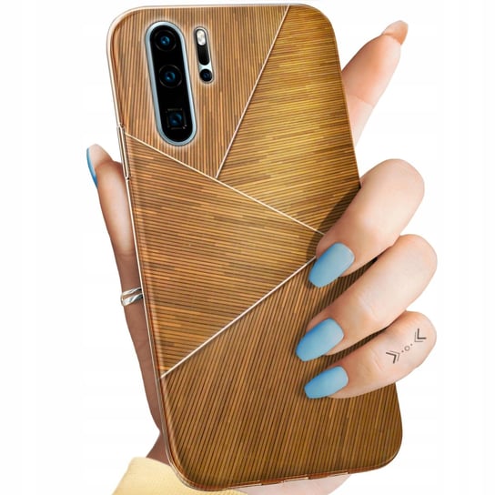 Etui Do Huawei P30 Pro Wzory Brązowe Drewniane Brown Obudowa Pokrowiec Case Huawei