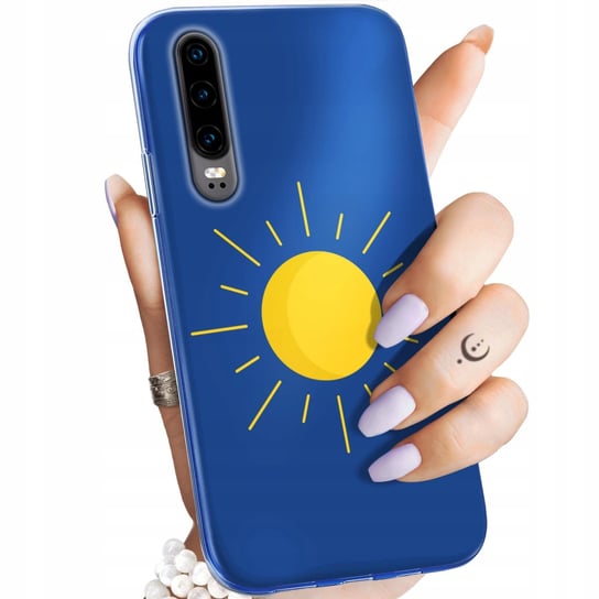 ETUI DO HUAWEI P30 WZORY SŁOŃCE PLANETY SUN OBUDOWA POKROWIEC CASE Huawei