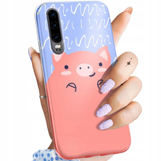 Etui Do Huawei P30 Wzory Świnka Peppa Bajka Obudowa Pokrowiec Case Huawei