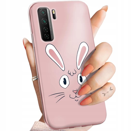 Etui Do Huawei P40 Lite 5G Wzory Królik Zając Bunny Obudowa Pokrowiec Case Huawei