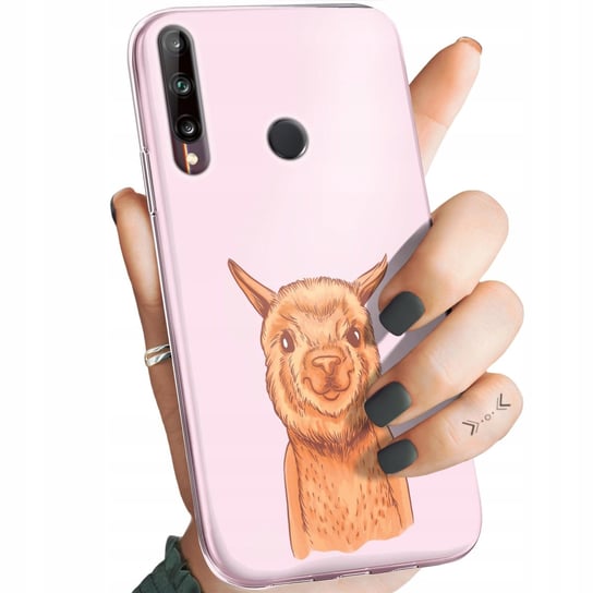 ETUI DO HUAWEI P40 LITE E WZORY LAMA ALPAKA ANDY OBUDOWA POKROWIEC CASE Huawei