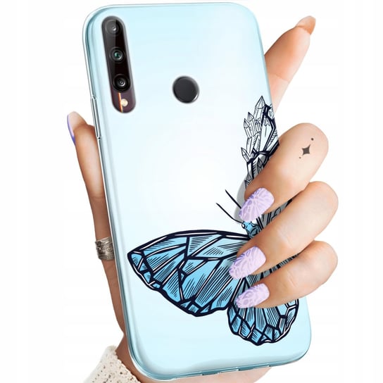 Etui Do Huawei P40 Lite E Wzory Motyle Butterfly Barwne Obudowa Pokrowiec Huawei