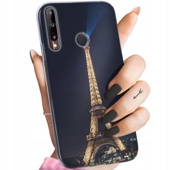 Etui Do Huawei P40 Lite E Wzory Paryż Francja Eiffel Obudowa Pokrowiec Case Huawei