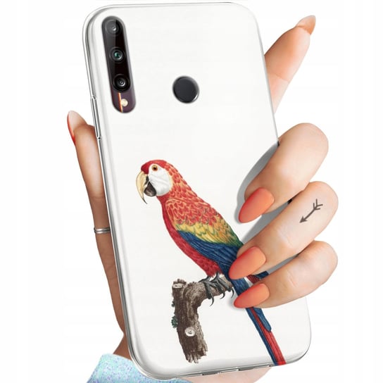 ETUI DO HUAWEI P40 LITE E WZORY PTAKI PTAK PAPUGA KOLIBER OBUDOWA POKROWIEC Huawei