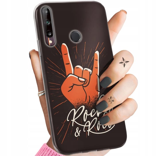 ETUI DO HUAWEI P40 LITE E WZORY ROCKOWE ROCK ROCK AND ROLL GITARA PUNK CASE Huawei