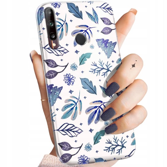 ETUI DO HUAWEI P40 LITE E WZORY ZIMA ŚNIEG ŚNIEŻYNKI WINTER OBUDOWA CASE Huawei