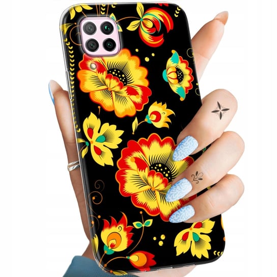 ETUI DO HUAWEI P40 LITE WZORY FOLK LUDOWE FOLKLORYSTYCZNE OBUDOWA POKROWIEC Huawei