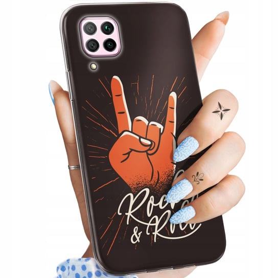 Etui Do Huawei P40 Lite Wzory Rockowe Rock Rock And Roll Gitara Punk Case Huawei