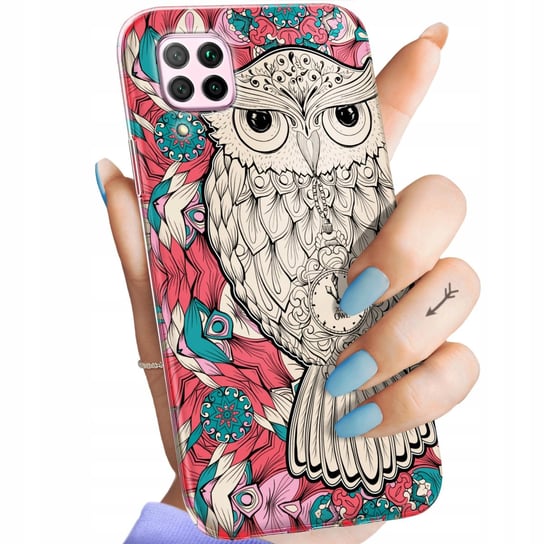 Etui Do Huawei P40 Lite Wzory Sowa Sówka Sowy Obudowa Pokrowiec Case Huawei