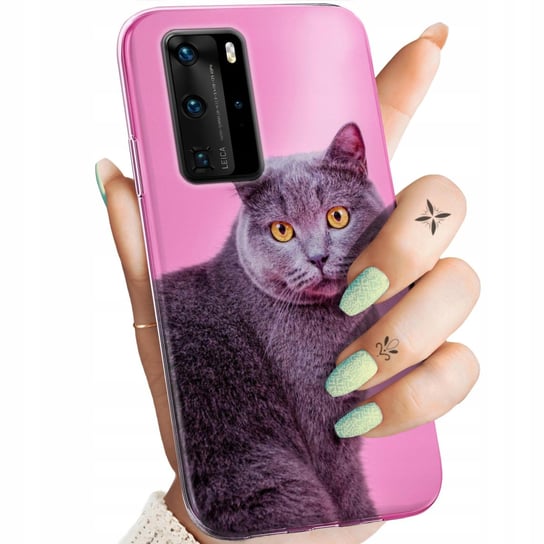 Etui Do Huawei P40 Pro Wzory Koty Kotki Kociaki Obudowa Pokrowiec Case Huawei