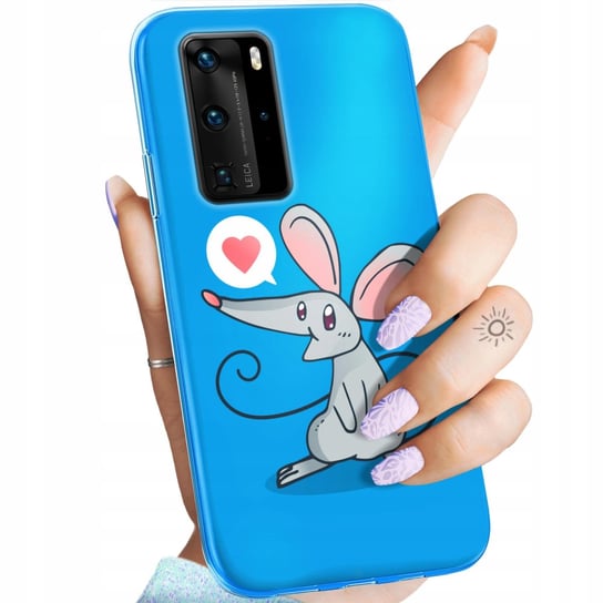 Etui Do Huawei P40 Pro Wzory Myszka Mouse Mini Obudowa Pokrowiec Case Huawei