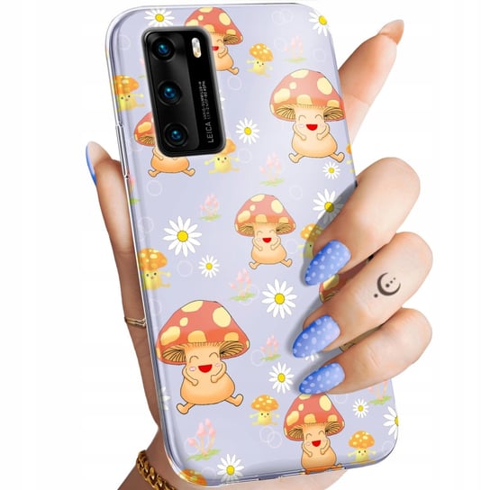 ETUI DO HUAWEI P40 WZORY GRZYBY GRZYBKI OBUDOWA POKROWIEC CASE Huawei