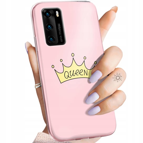 Etui Do Huawei P40 Wzory Księżniczka Queen Princess Obudowa Pokrowiec Case Huawei