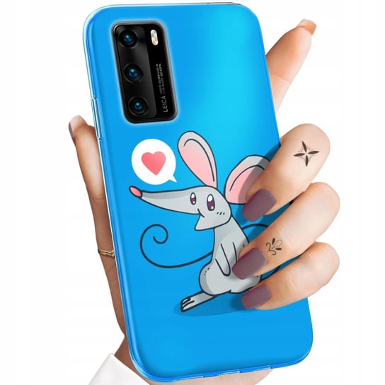 ETUI DO HUAWEI P40 WZORY MYSZKA MOUSE MINI OBUDOWA POKROWIEC CASE Huawei