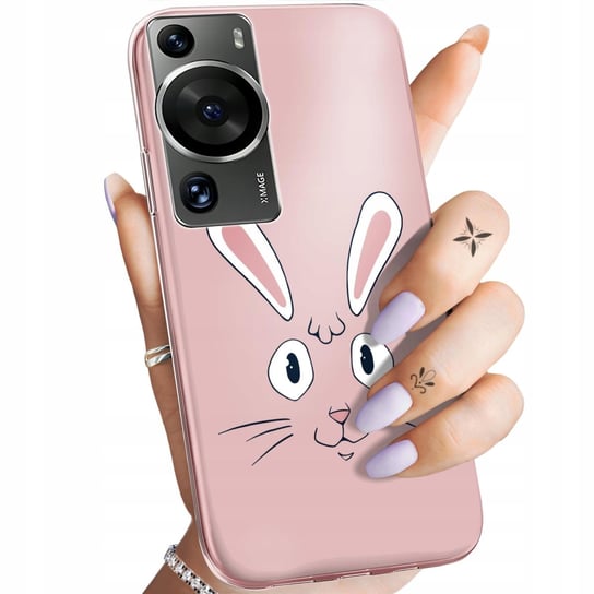 Etui Do Huawei P60 / P60 Pro Wzory Królik Zając Bunny Obudowa Pokrowiec Huawei