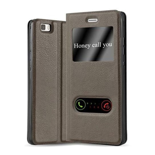Etui Do Huawei P8 LITE 2015 w BRĄZOWY KAMIEŃ Pokrowiec Obudowa Case Cover Portfel Ochronny Cadorabo Cadorabo