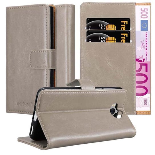 Etui Do Huawei Y5 2017 / Y6 2017 w Pokrowiec CAPPUCCINO BRĄZOWE Magnet Obudowa Ochronny Case Cover Cadorabo Cadorabo