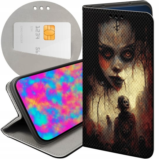 Etui Do Huawei Y5 2018 Wzory Halloween Zombie Dynie Czaszki Czarownice Case Huawei