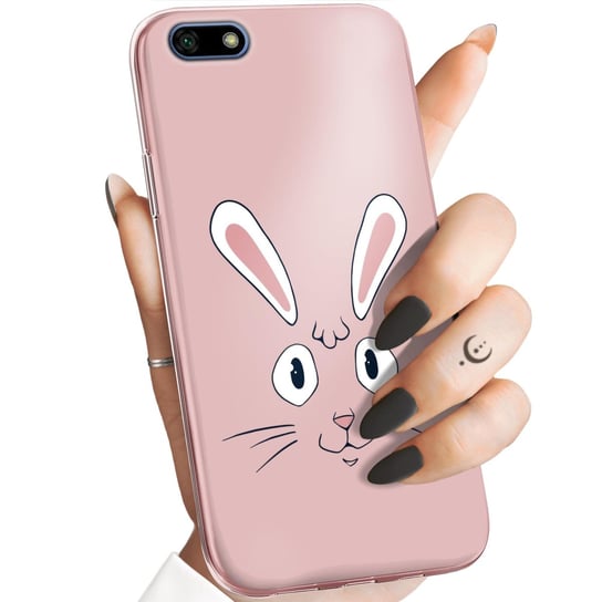 Etui Do Huawei Y5 2018 Wzory Królik Zając Bunny Obudowa Pokrowiec Case Huawei