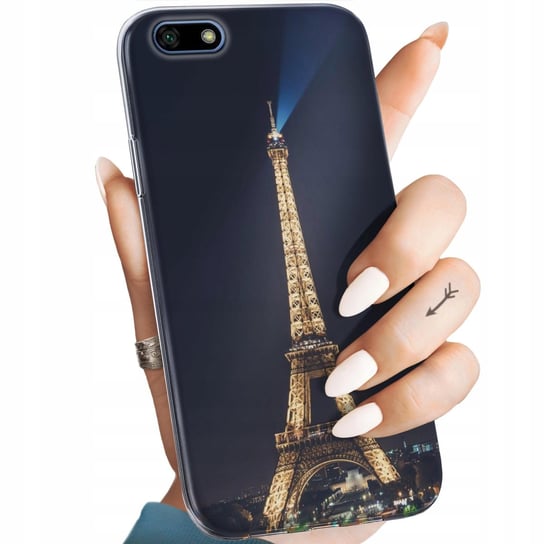 Etui Do Huawei Y5 2018 Wzory Paryż Francja Eiffel Obudowa Pokrowiec Case Huawei