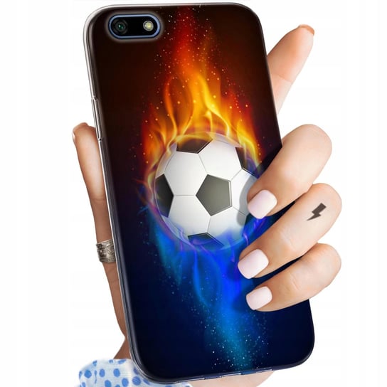 Etui Do Huawei Y5 2018 Wzory Sport Piłkarskie Piłka Nożna Obudowa Pokrowiec Huawei