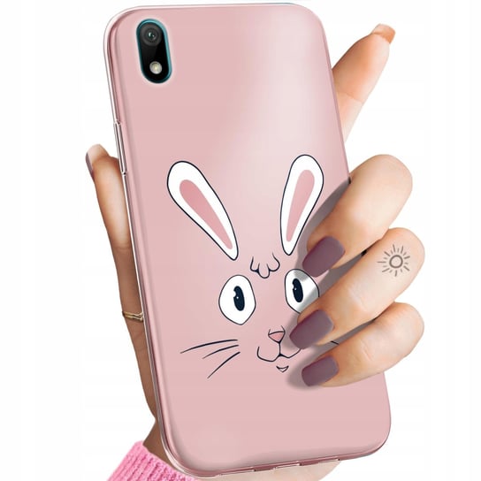 Etui Do Huawei Y5 2019 Wzory Królik Zając Bunny Obudowa Pokrowiec Case Huawei