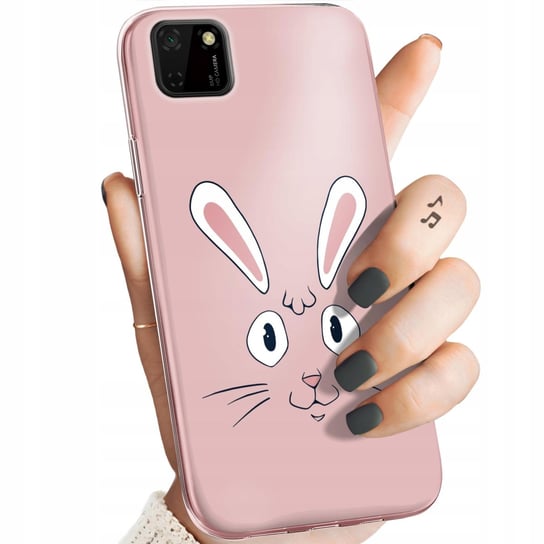 Etui Do Huawei Y5P Wzory Królik Zając Bunny Obudowa Pokrowiec Case Huawei