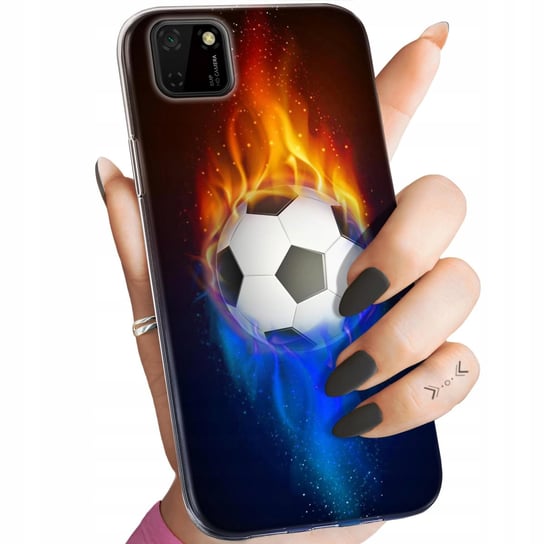 Etui Do Huawei Y5P Wzory Sport Piłkarskie Piłka Nożna Obudowa Pokrowiec Huawei