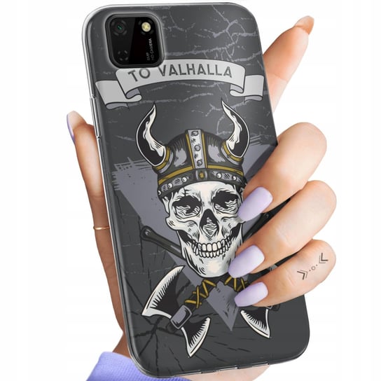 Etui Do Huawei Y5P Wzory Wikingowie Viking Runy Odyn Obudowa Pokrowiec Case Huawei