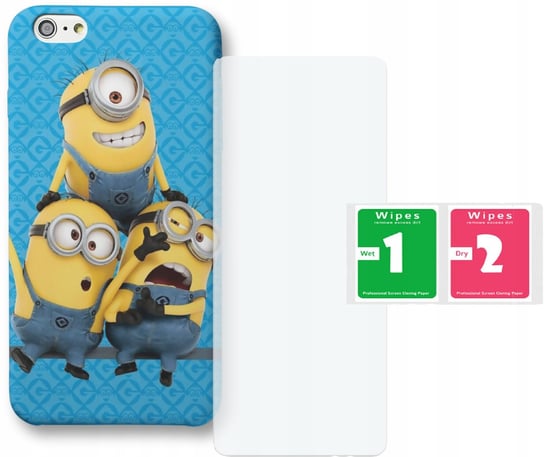 Etui do Huawei Y6 19 - MINIONKI+SZKŁO C069 Inna marka