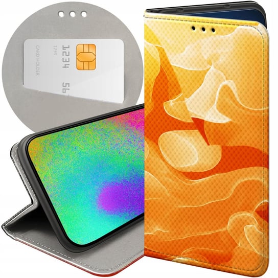 ETUI DO HUAWEI Y6 2017 / Y5 2017 WZORY POMARAŃCZOWE POMARAŃCZE ORANGE CASE Huawei