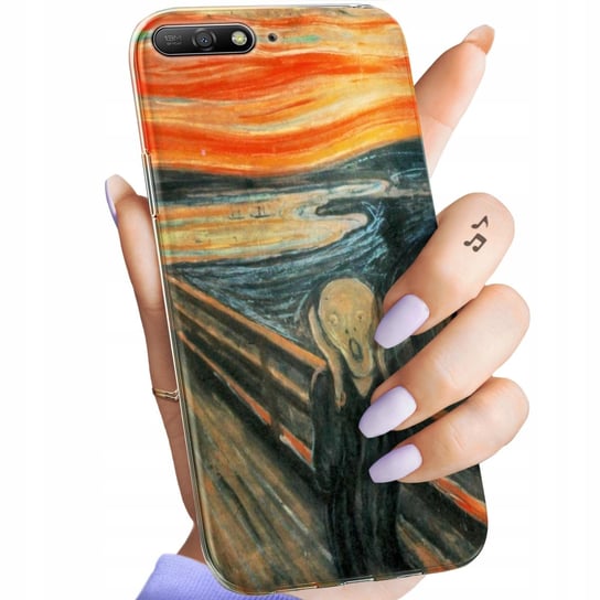 Etui Do Huawei Y6 2018 Wzory Edvard Munch Krzyk Malarstwo Obudowa Pokrowiec Huawei