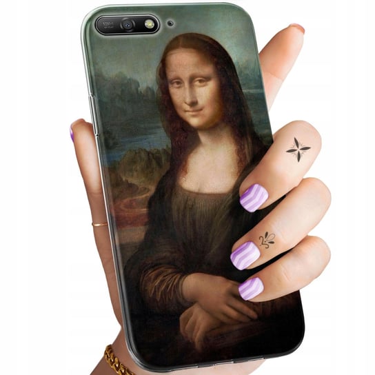 ETUI DO HUAWEI Y6 2018 WZORY LEONARDO DA VINCI MONA ŁASICZKA OBUDOWA CASE Huawei