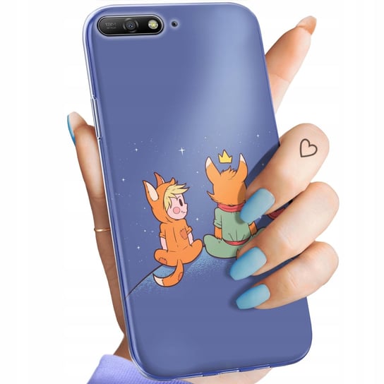 ETUI DO HUAWEI Y6 2018 WZORY MAŁY KSIĄŻĘ LISEK RÓŻA PLANETA OBUDOWA CASE Huawei