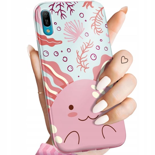 Etui Do Huawei Y6 2019 Wzory Axolotl Aksolotl Z Aksolotlem Obudowa Case Huawei